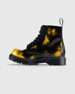 Dr. Martens 1460 Pascal Bex Black+Dms Yellow Rub Off Lux- Shoes