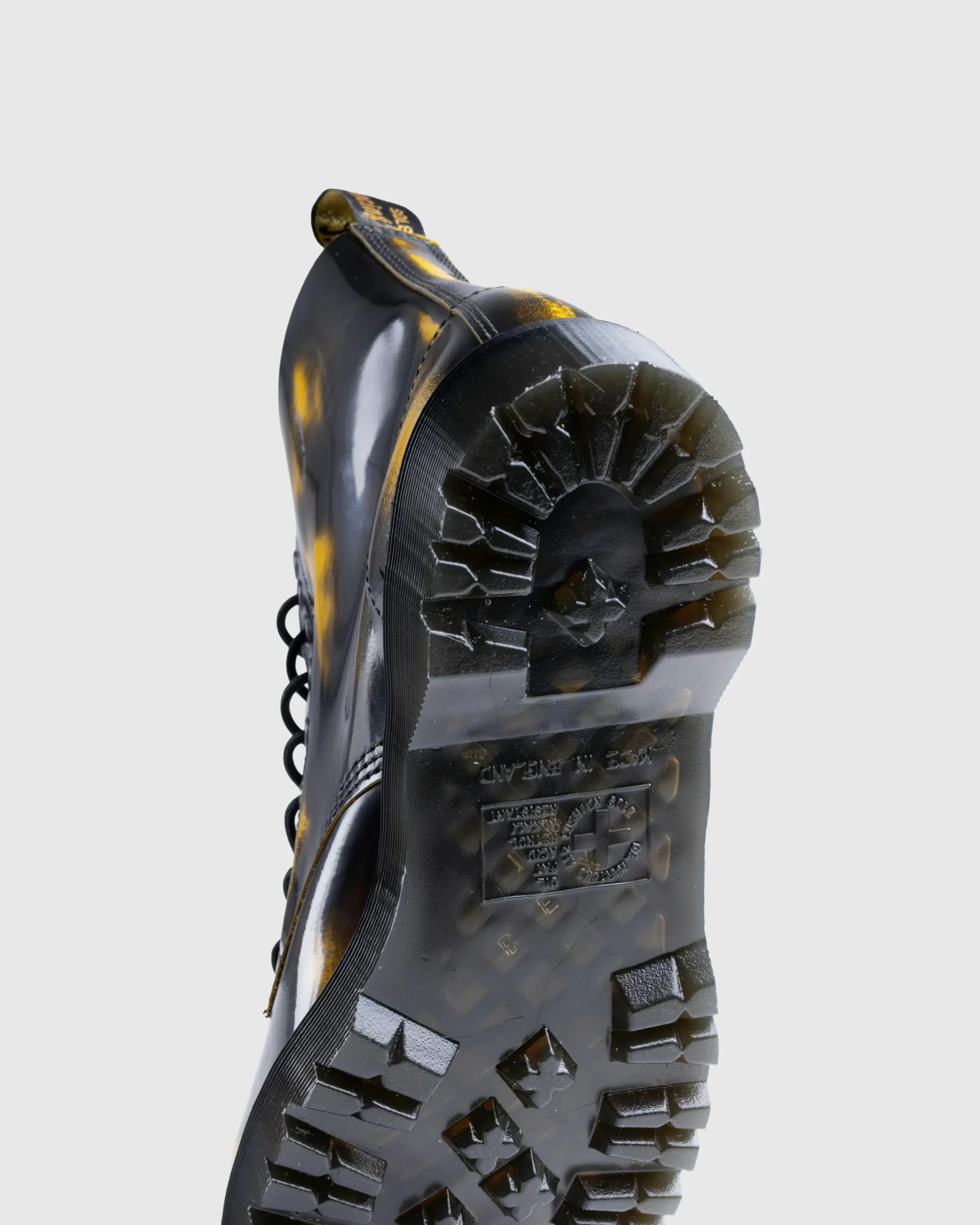 Dr. Martens 1460 Pascal Bex Black+Dms Yellow Rub Off Lux- Shoes