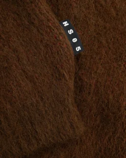 Highsnobiety HS05 Alpaca Abstract Wave Sweater Brown/Red- Knitwear