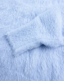 Rassvet ANGEL MOHAIR POLO KNIT LIGHT BLUE- Tops