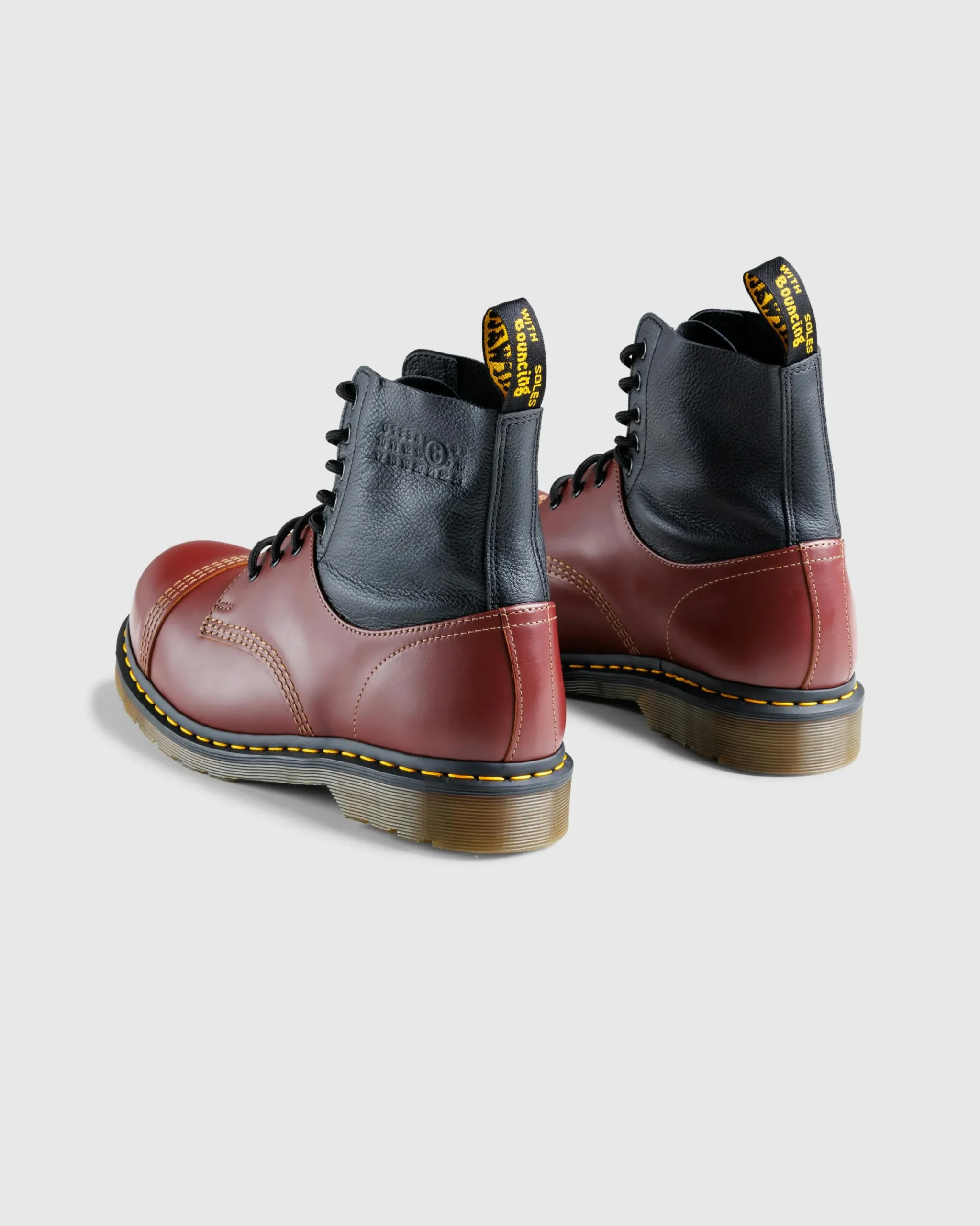 MM6 Maison Margiela Ankle Boot Oxblood Red/Black- Boots