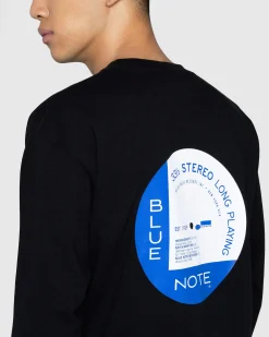 Blue Note Records Anniversary Long-Sleeve T-Shirt Black- Tops