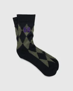 Needles Argyle Merino Socks- Socks
