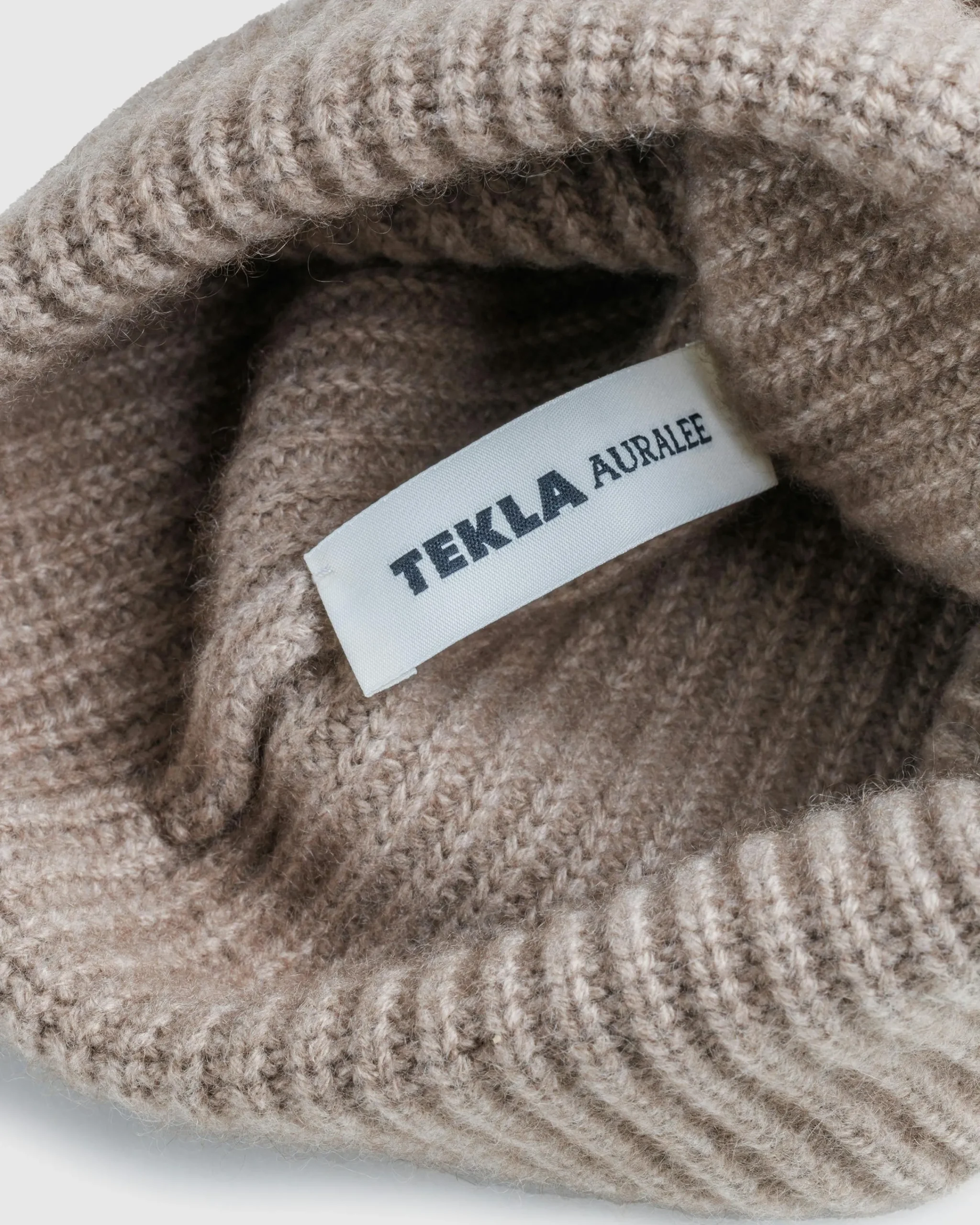Tekla Baby Cashmere Night Knit Cap Natural Brown- Hats