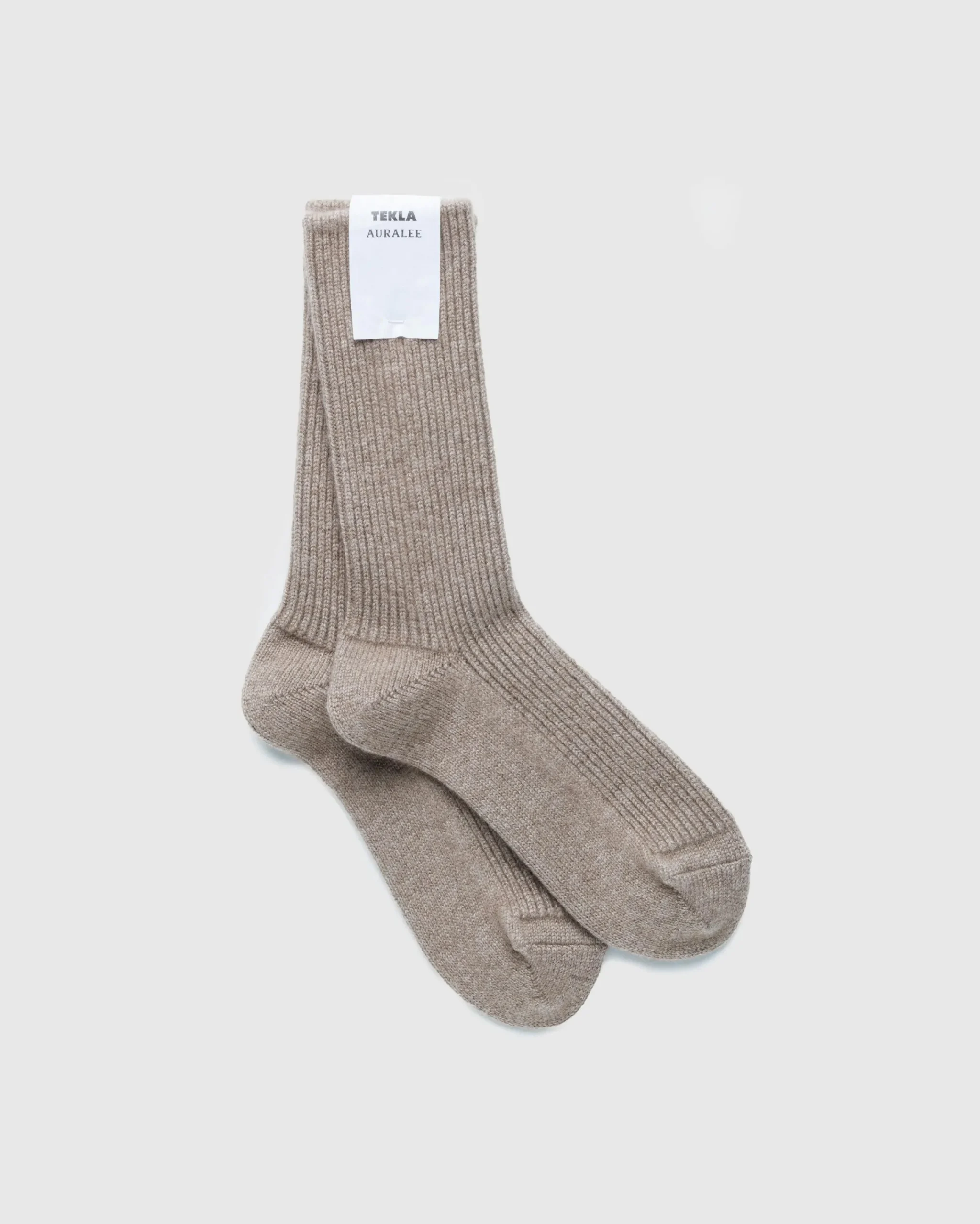 Tekla Baby Cashmere Night Socks Natural Brown- Socks