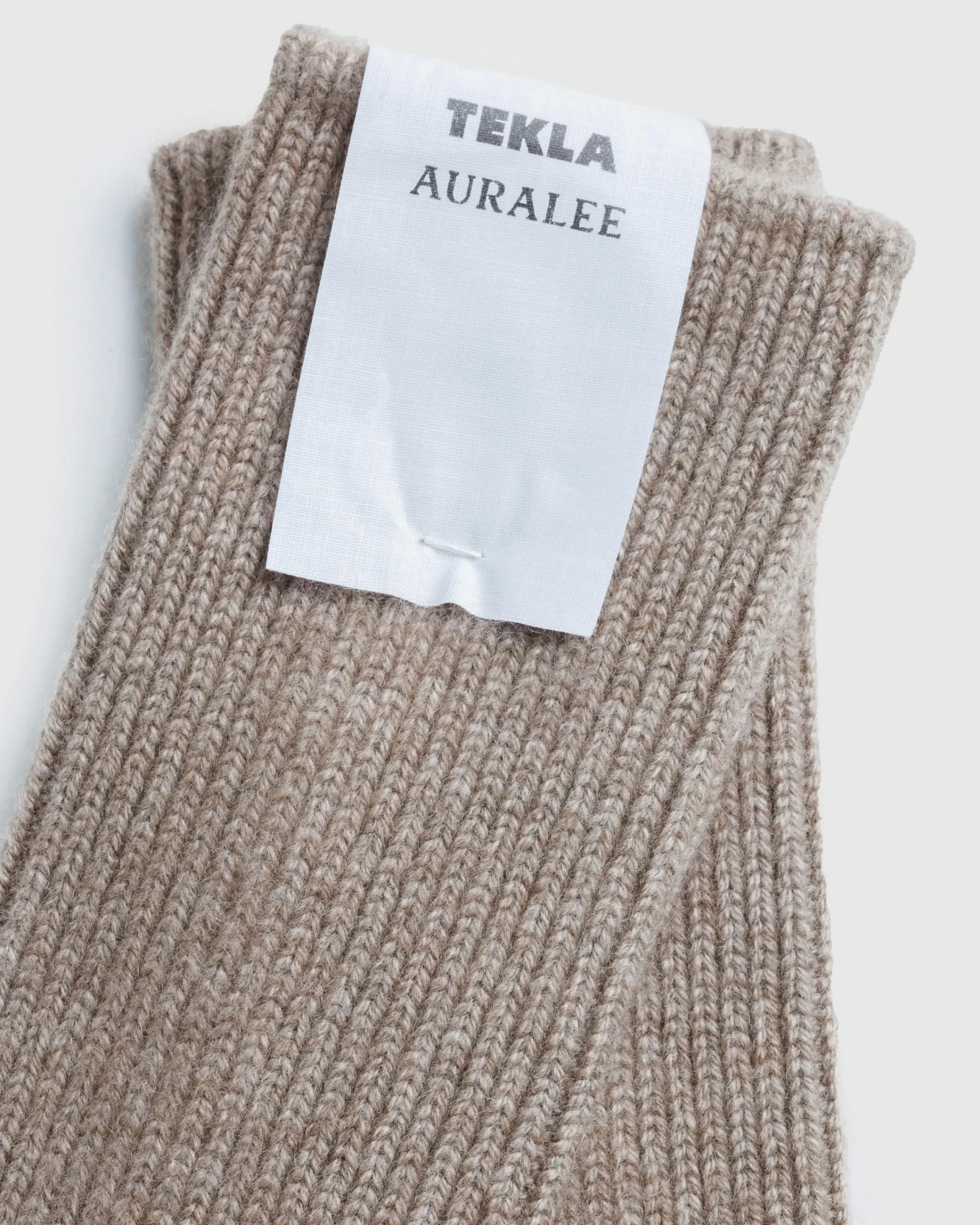 Tekla Baby Cashmere Night Socks Natural Brown- Socks