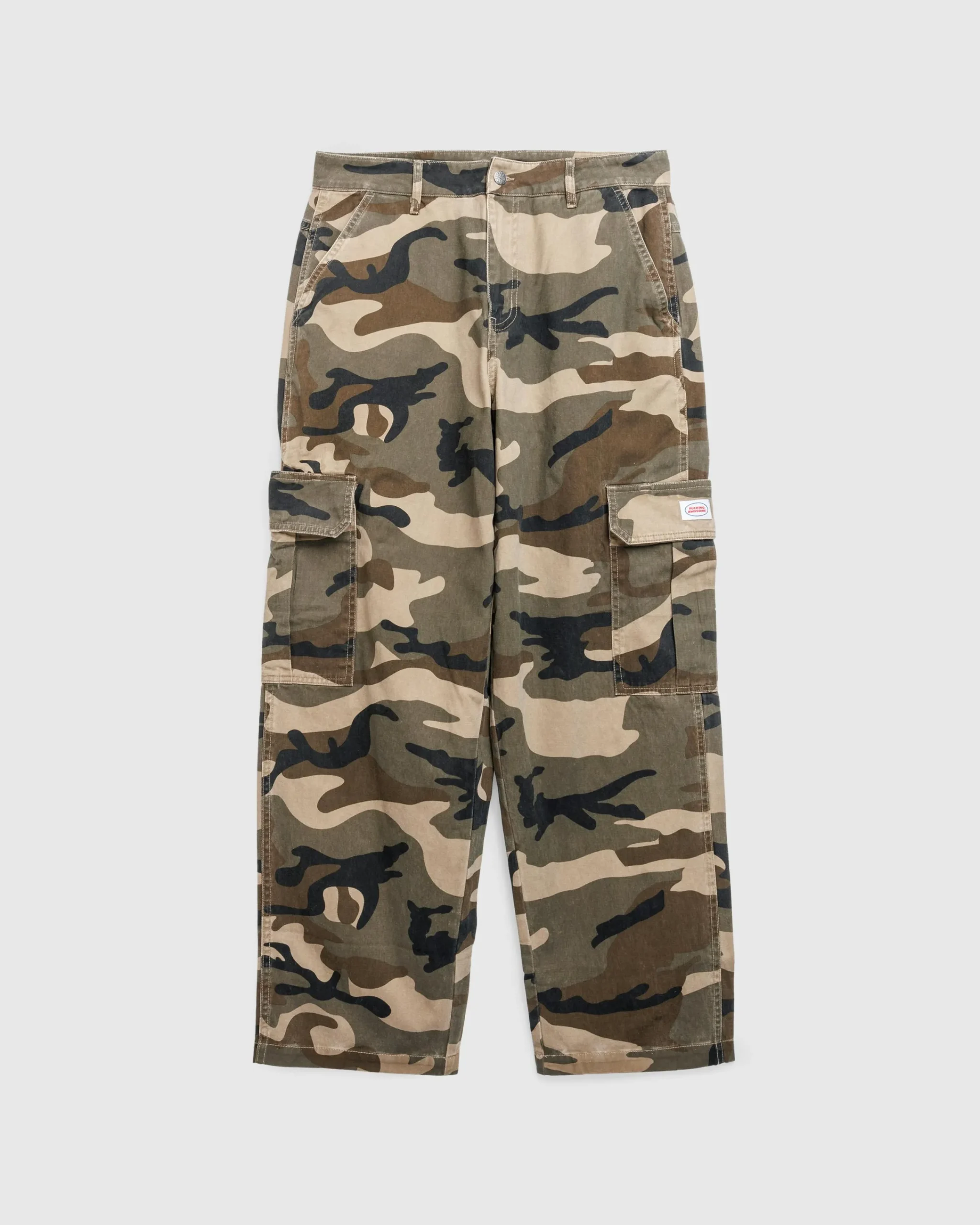 Fucking Awesome Baggy Cargo Pant Washed Camo- Pants