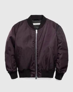 Meta Campania Collective Bastien Nylon Cropped Bomber Dark Chocolate Brown- Outerwear