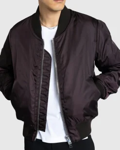 Meta Campania Collective Bastien Nylon Cropped Bomber Dark Chocolate Brown- Outerwear