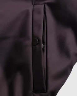 Meta Campania Collective Bastien Nylon Cropped Bomber Dark Chocolate Brown- Outerwear