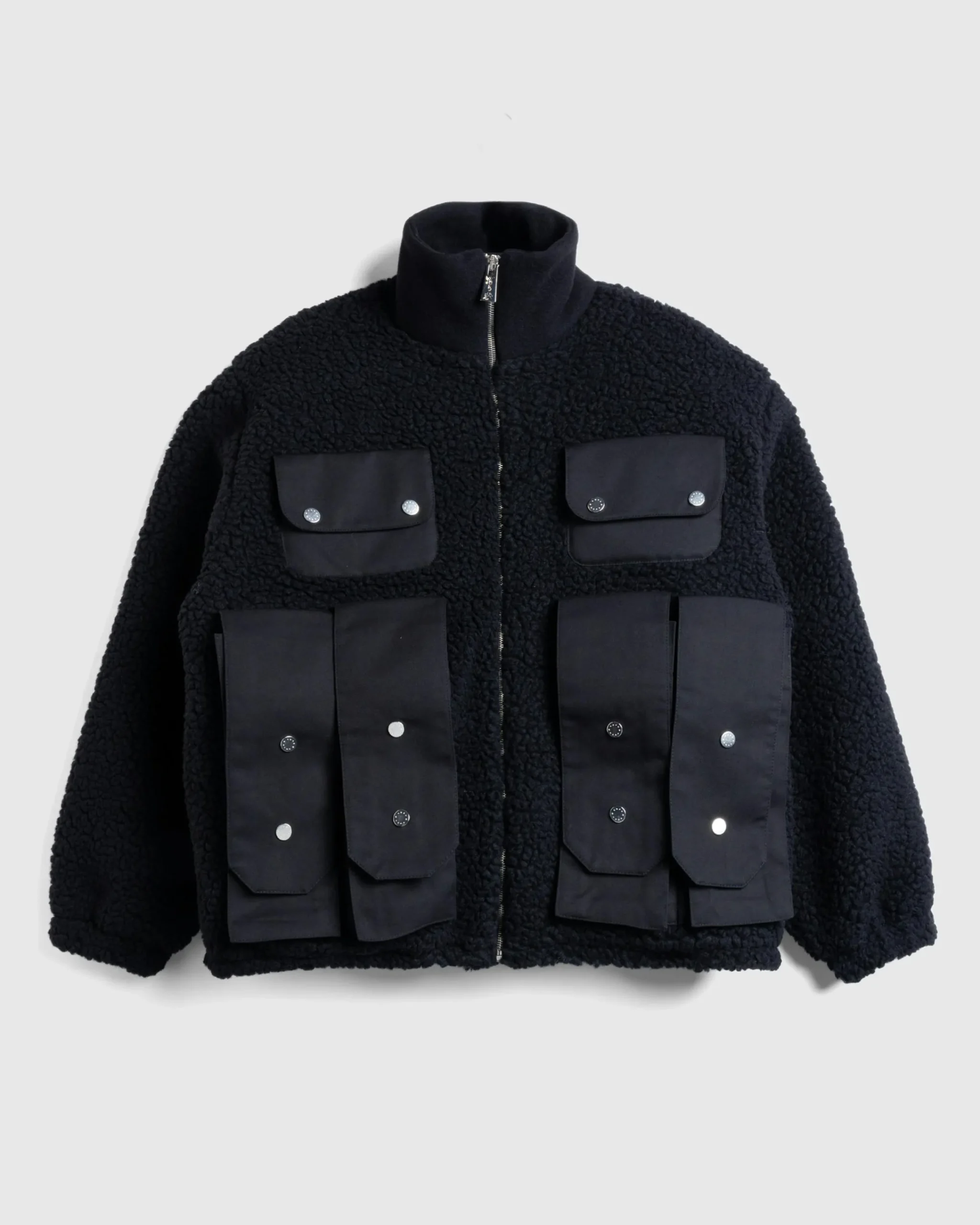 GmbH Bernt Teddy Wool Twill Fleece Jacket- Outerwear