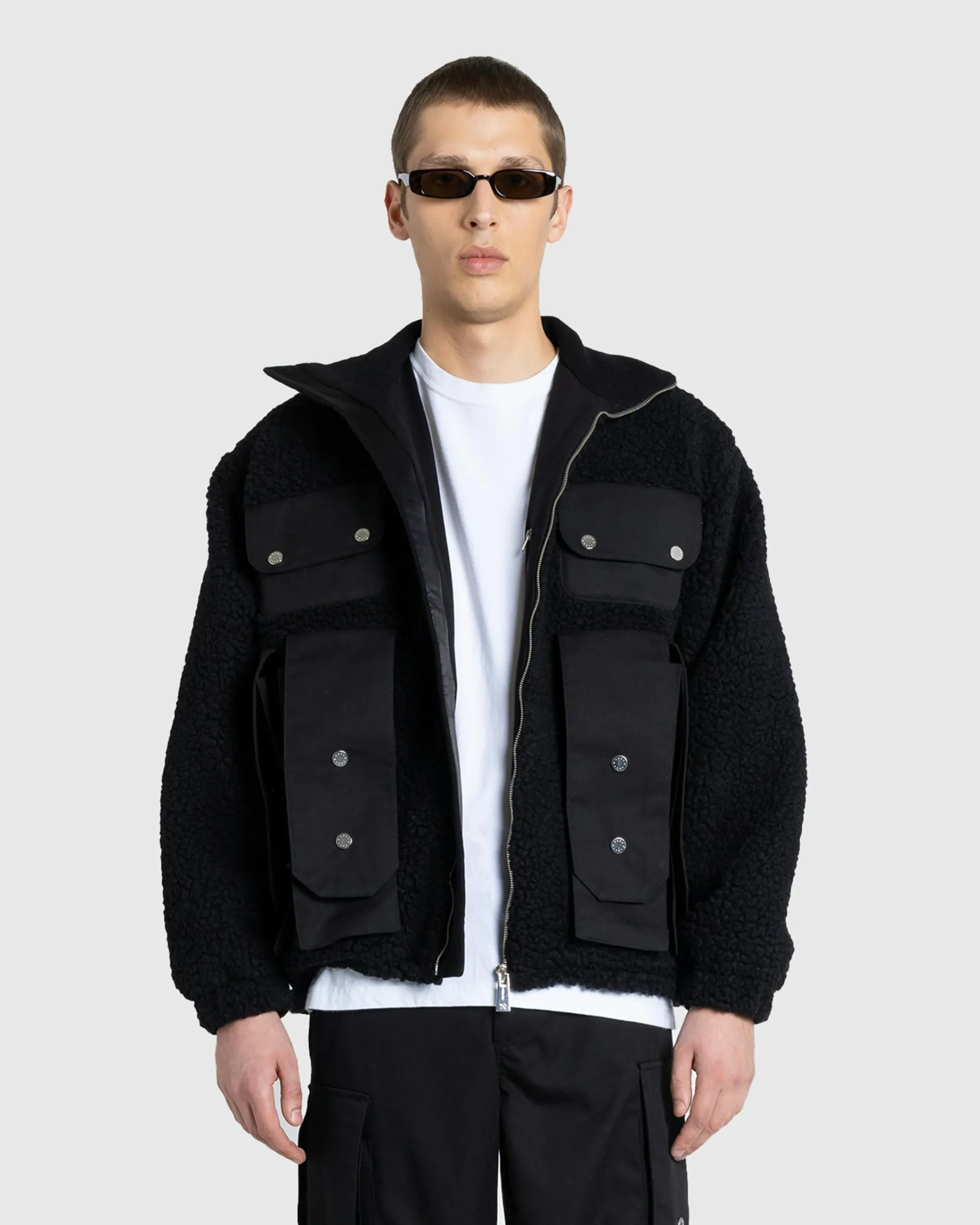 GmbH Bernt Teddy Wool Twill Fleece Jacket- Outerwear