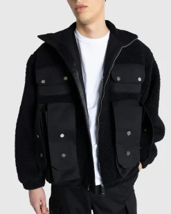 GmbH Bernt Teddy Wool Twill Fleece Jacket- Outerwear