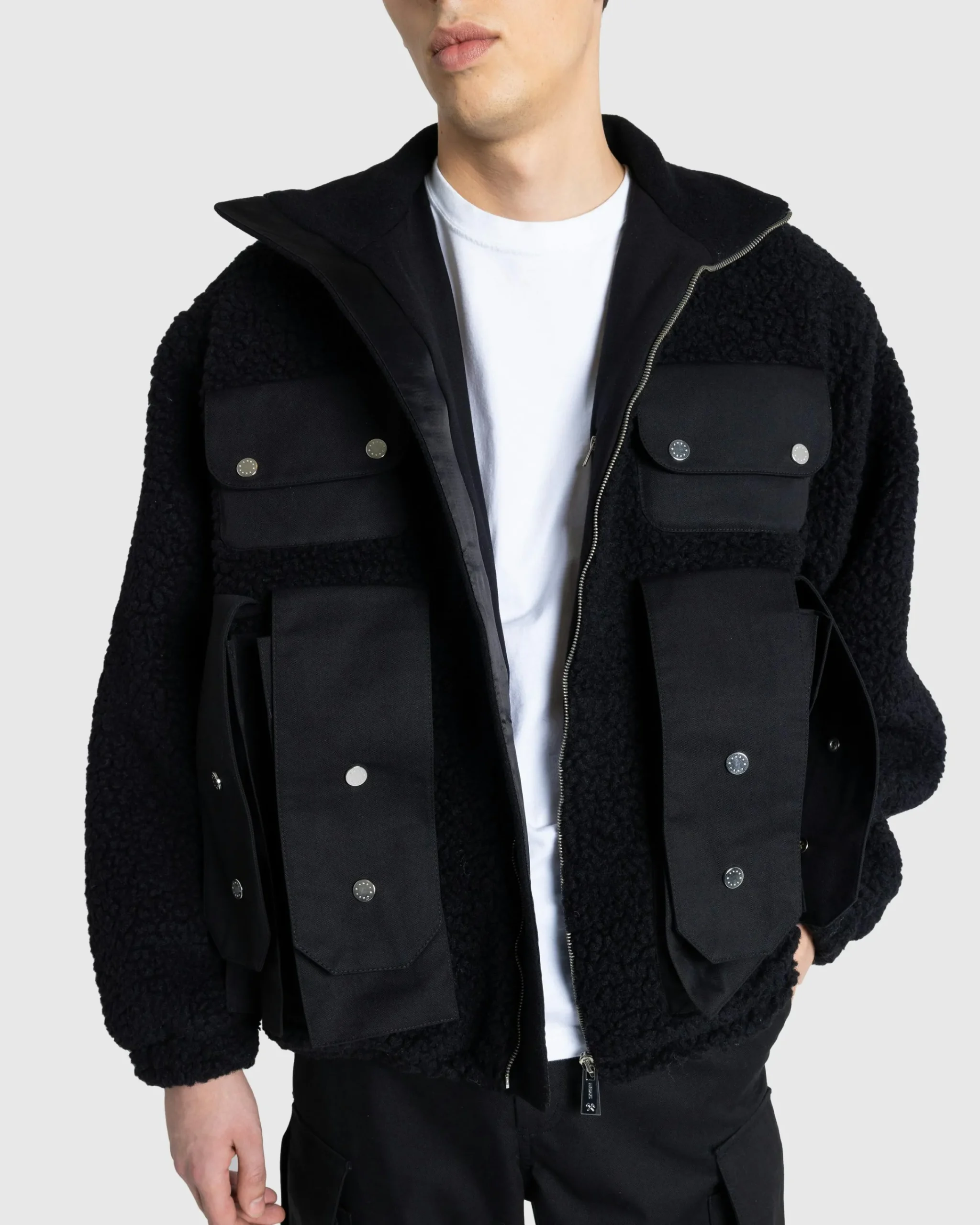 GmbH Bernt Teddy Wool Twill Fleece Jacket- Outerwear