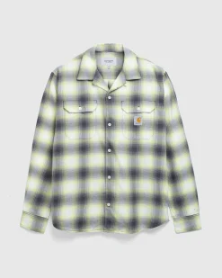 Carhartt WIP Blanchard Check Shirt Arctic Lime- Shirts