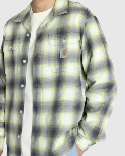 Carhartt WIP Blanchard Check Shirt Arctic Lime- Shirts