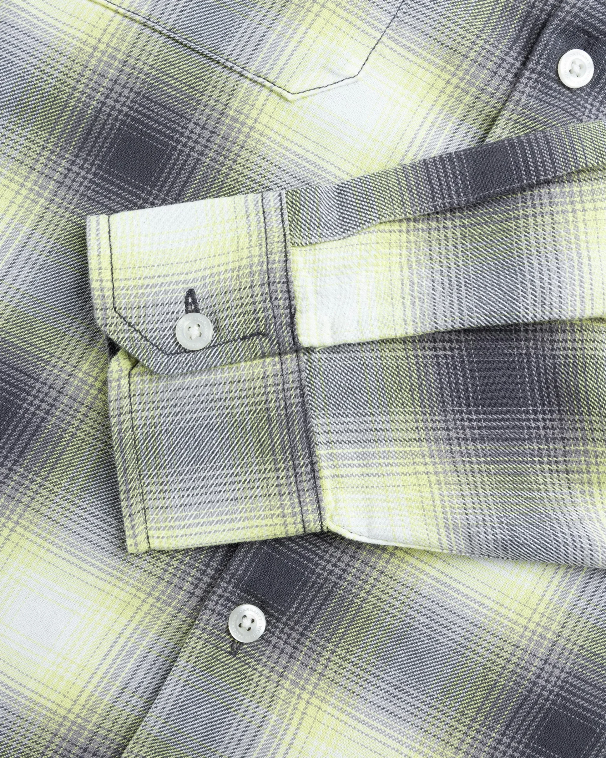 Carhartt WIP Blanchard Check Shirt Arctic Lime- Shirts