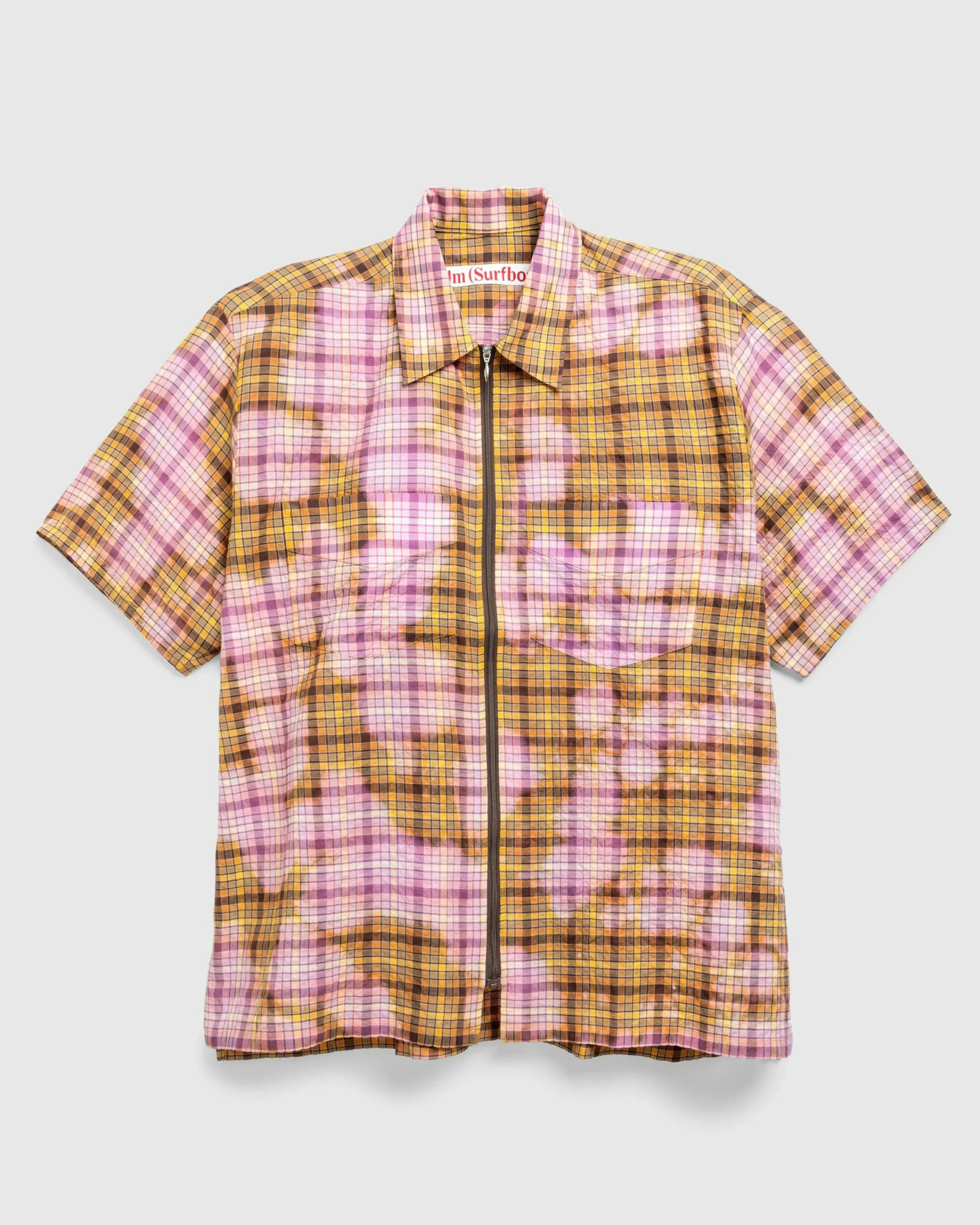 Stockholm Surfboard Club Bleached Zip Shirt- Shirts