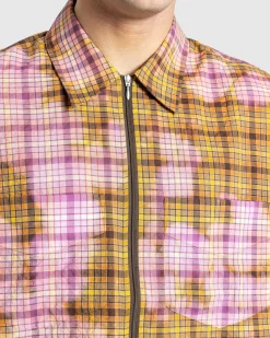 Stockholm Surfboard Club Bleached Zip Shirt- Shirts
