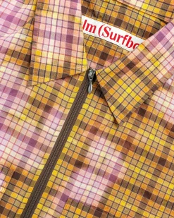 Stockholm Surfboard Club Bleached Zip Shirt- Shirts