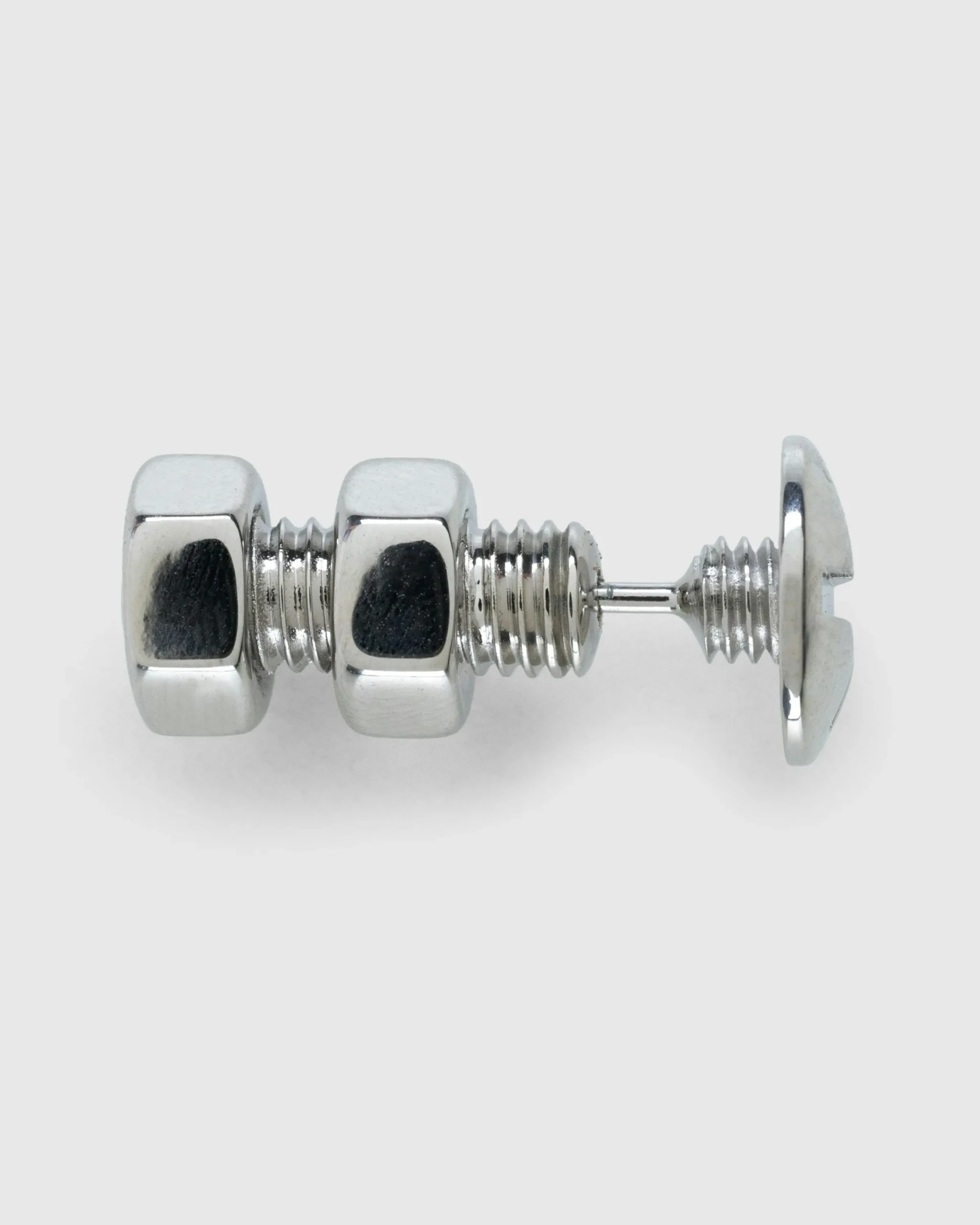 Maison Margiela Bolt and Nut Screw Earring Palladio Burattato- Jewelry