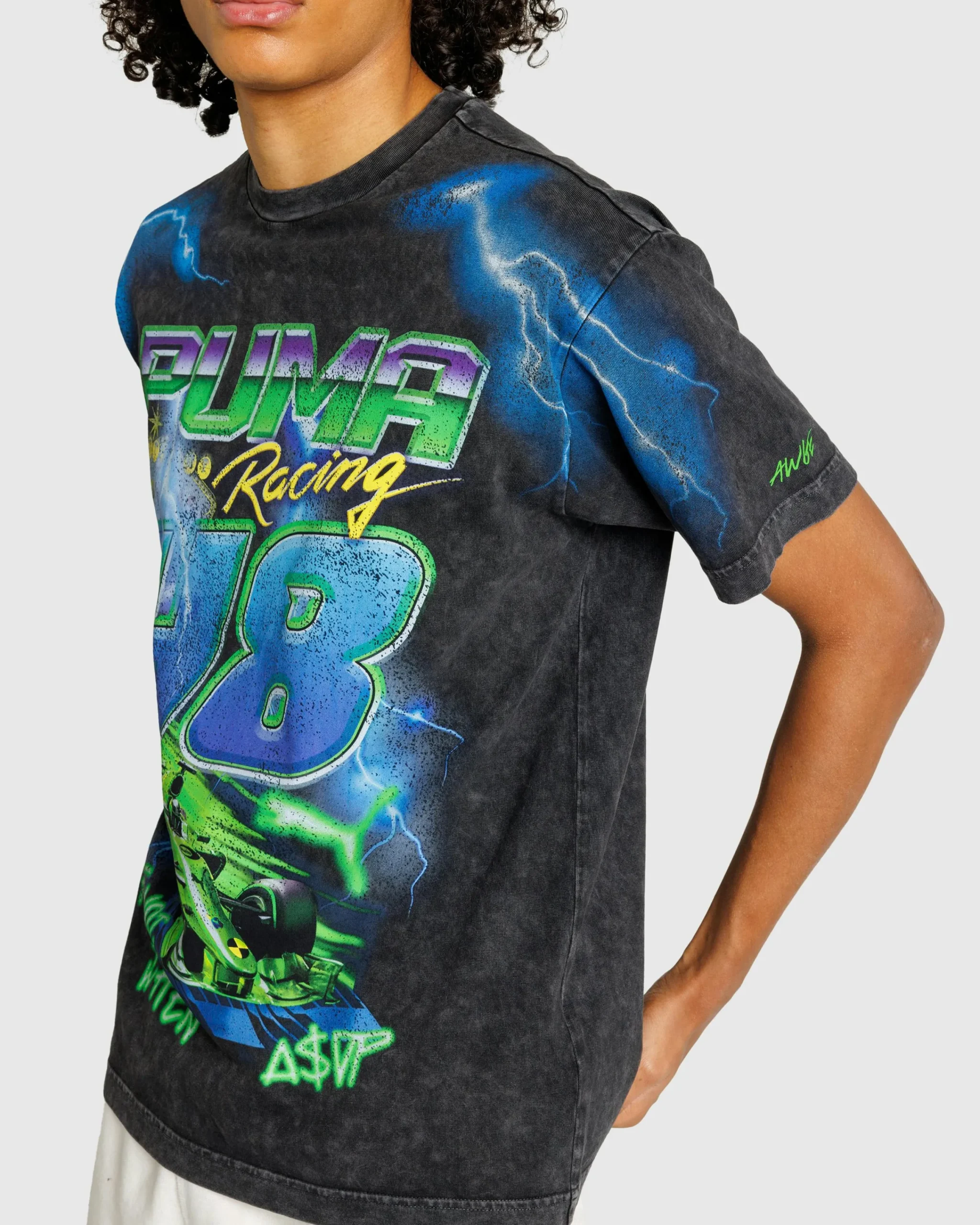Puma Bolt T-Shirt Black- Tops