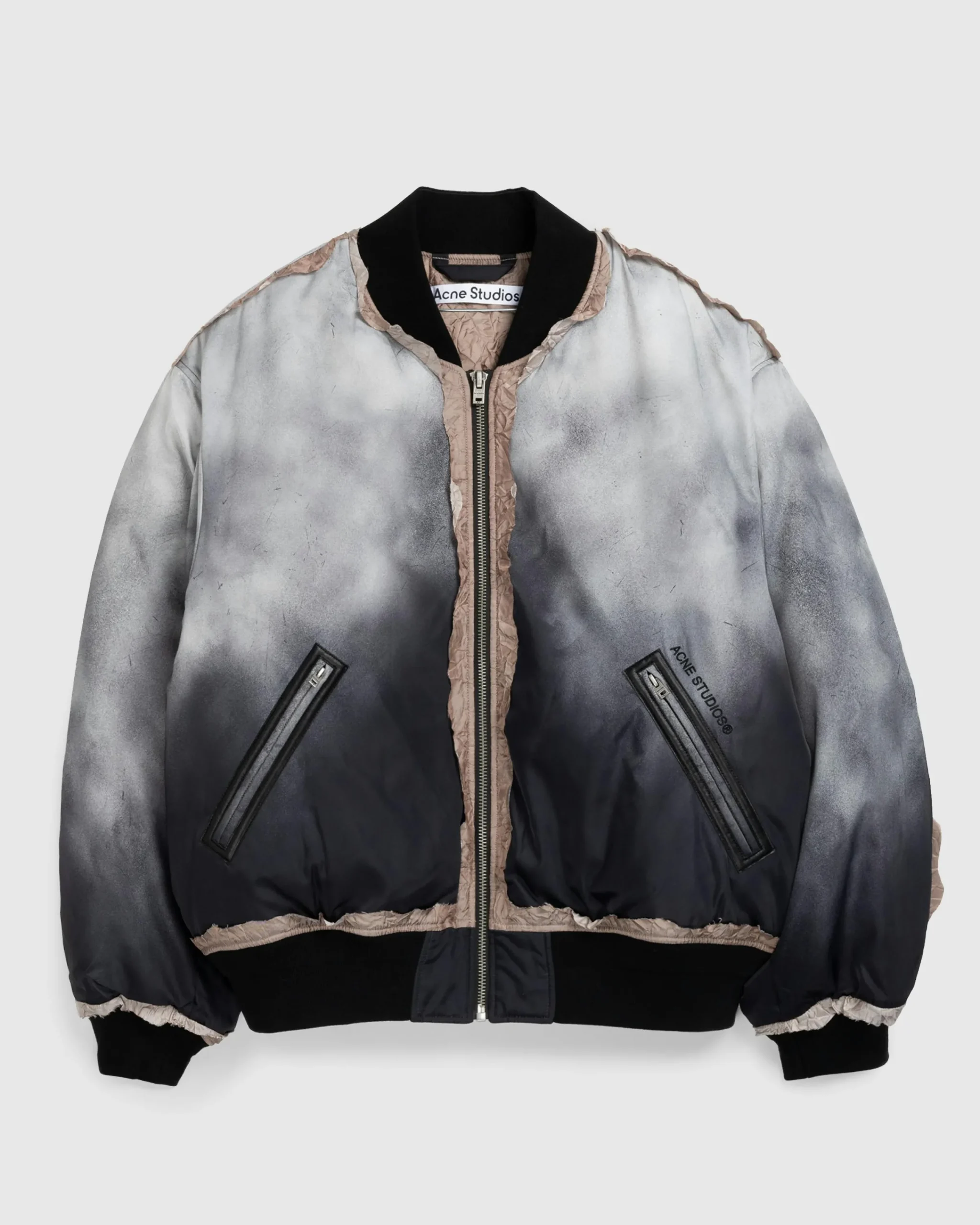 Acne Studios Bomber Jacket Faded Black- Outerwear