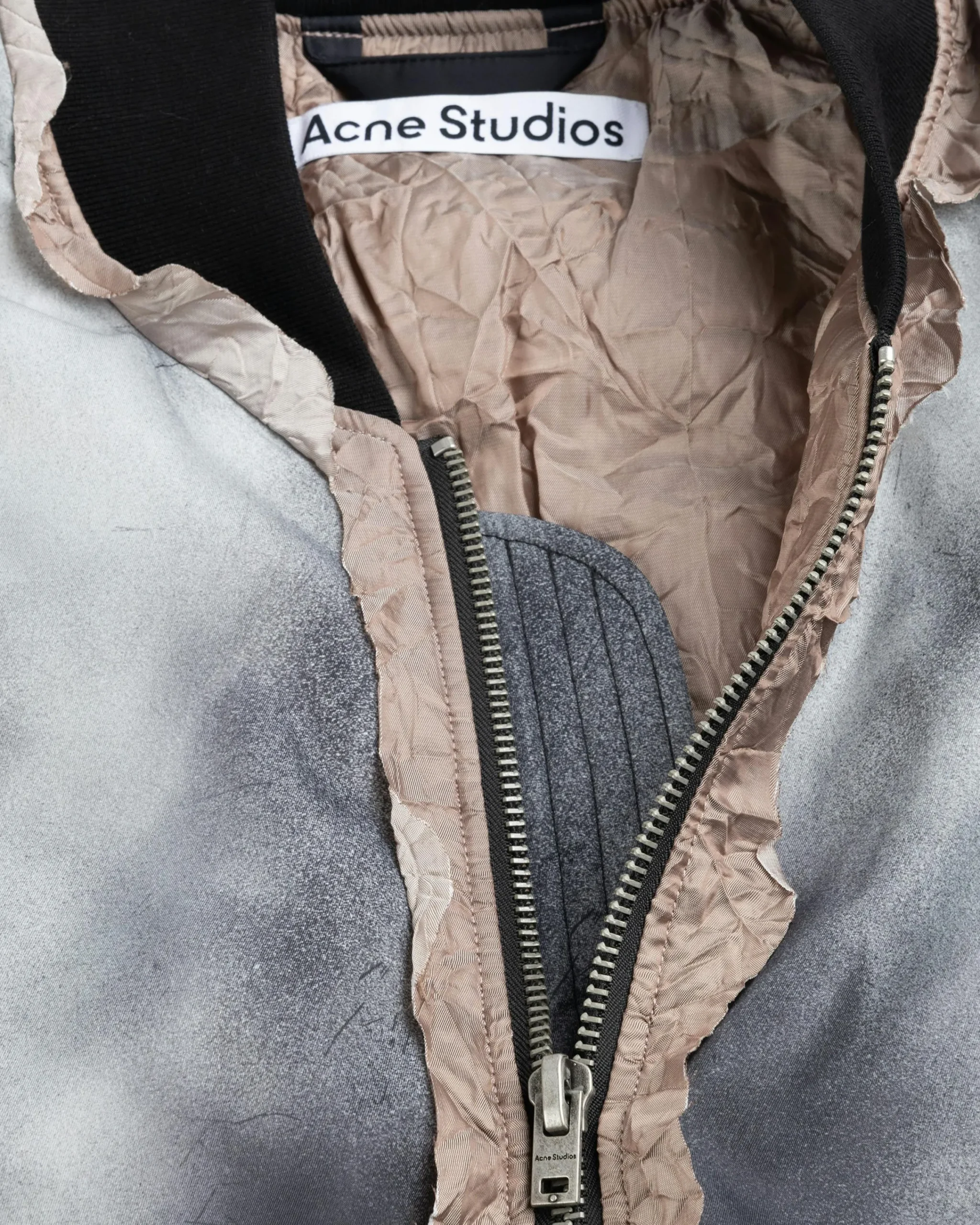 Acne Studios Bomber Jacket Faded Black- Outerwear
