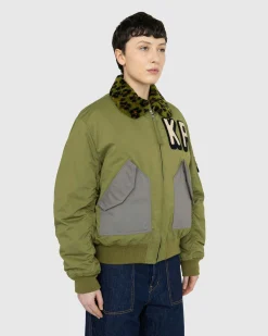 Kenzo Bomber Jacket Green- Outerwear