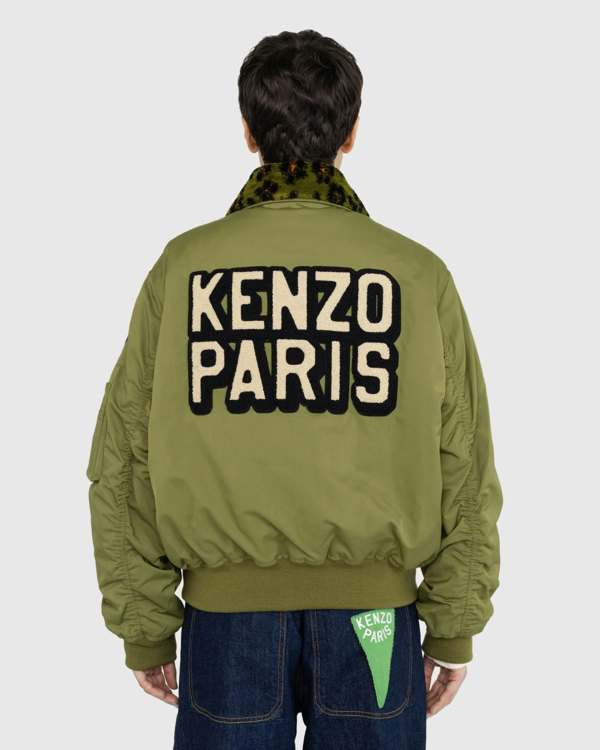 Kenzo Bomber Jacket Green- Outerwear
