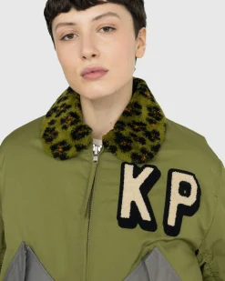 Kenzo Bomber Jacket Green- Outerwear