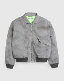 Acne Studios Bomber Jacket Mid Grey- Outerwear