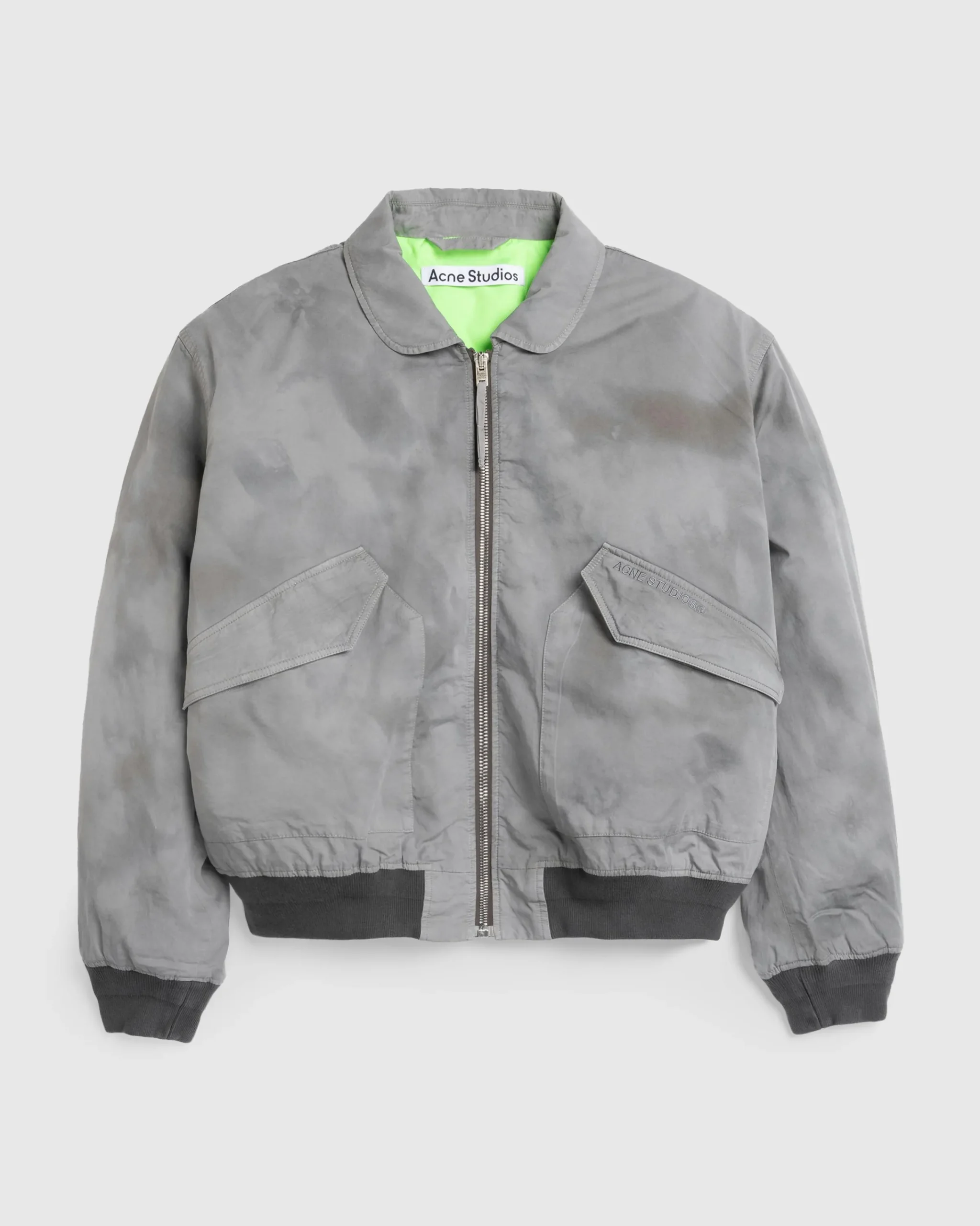 Acne Studios Bomber Jacket Mid Grey- Outerwear