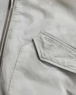 Acne Studios Bomber Jacket Mid Grey- Outerwear