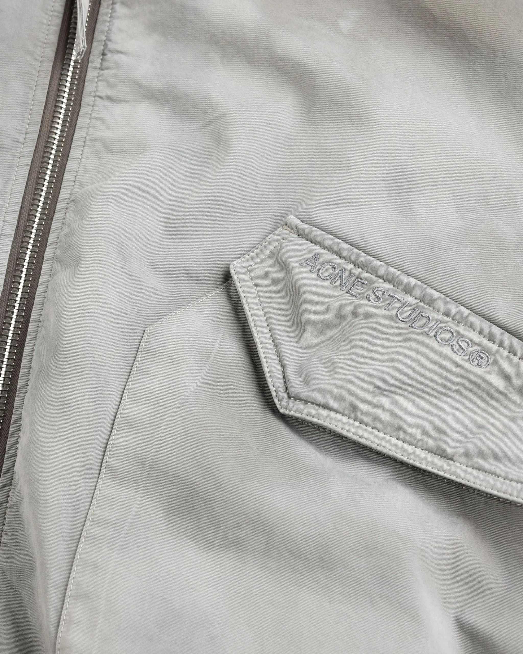 Acne Studios Bomber Jacket Mid Grey- Outerwear