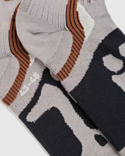 ROA Bones Long Socks Dark Brown- Socks