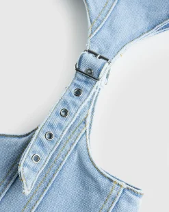 Mugler Buckled Chaps Skinny Jeans Tokyo Blue- Pants