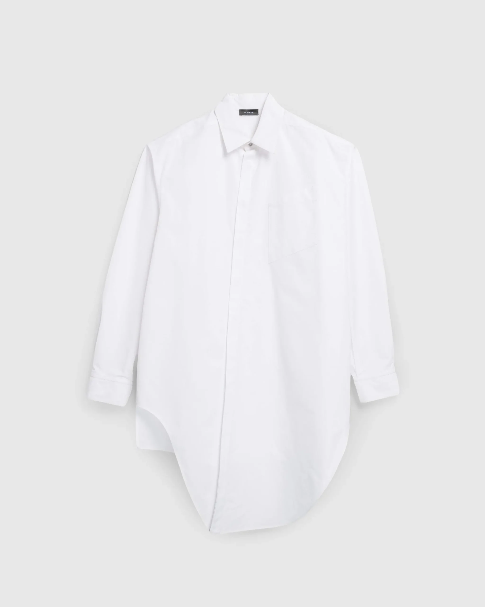 Mugler Button-Down Top Blanc Optique- Shirts
