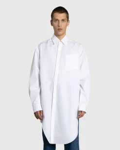Mugler Button-Down Top Blanc Optique- Shirts