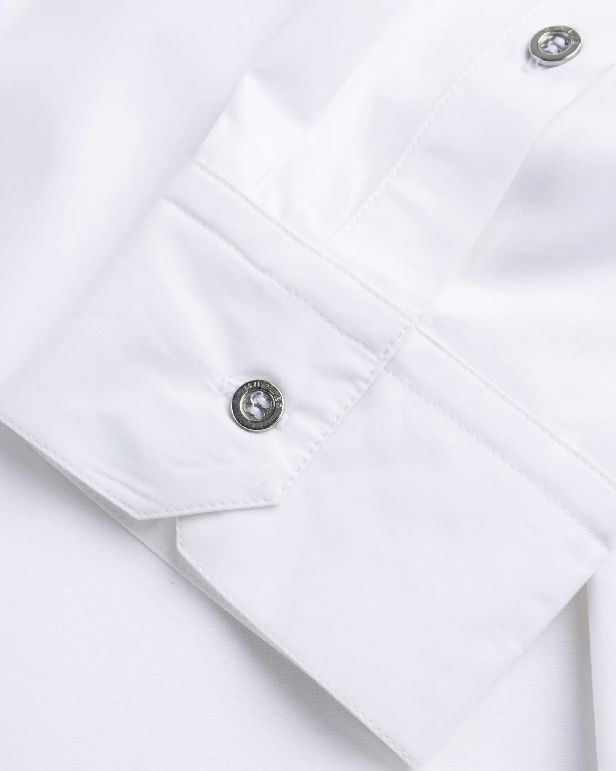 Mugler Button-Down Top Blanc Optique- Shirts