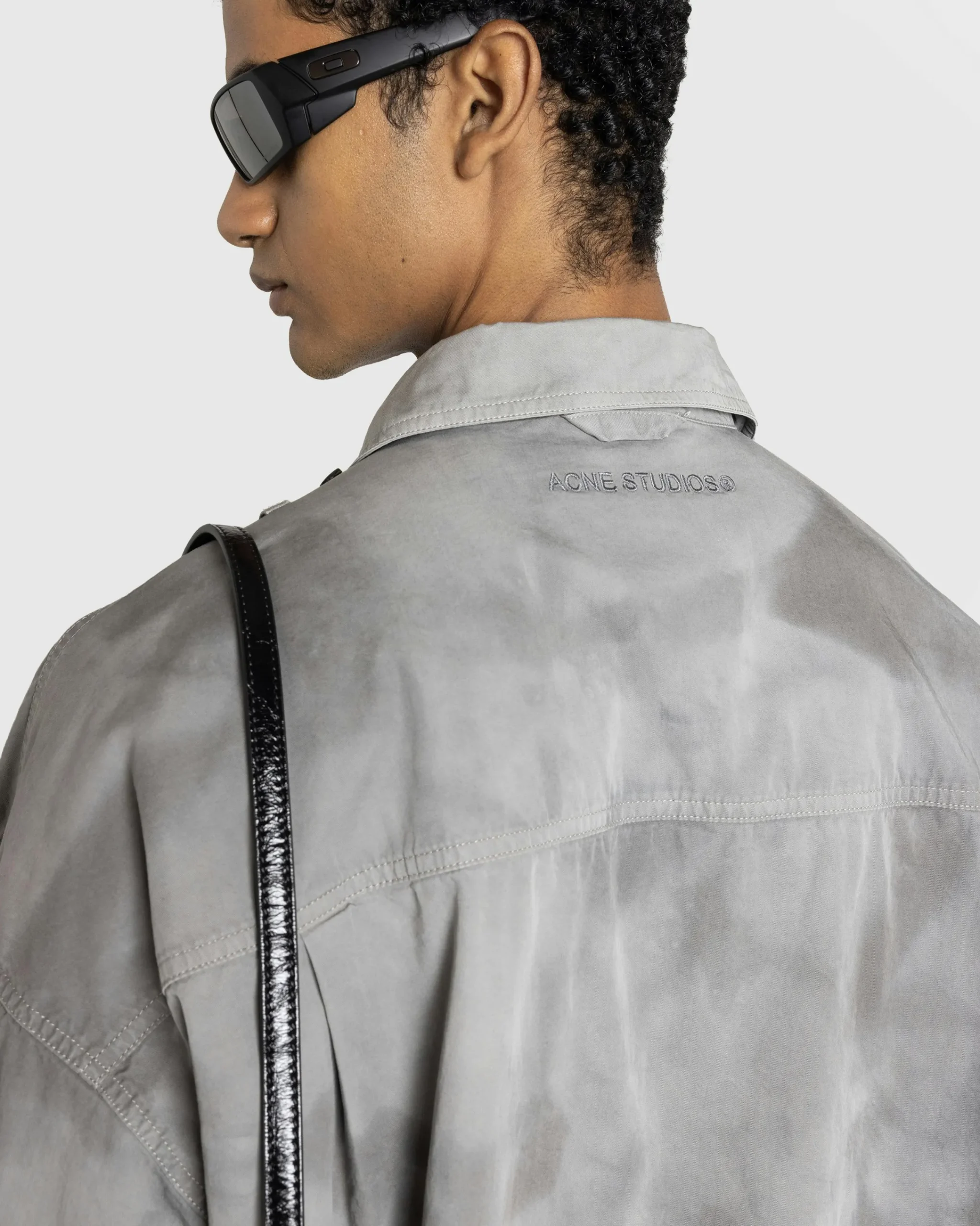 Acne Studios Button-Up Shirt Mid Grey- Shirts