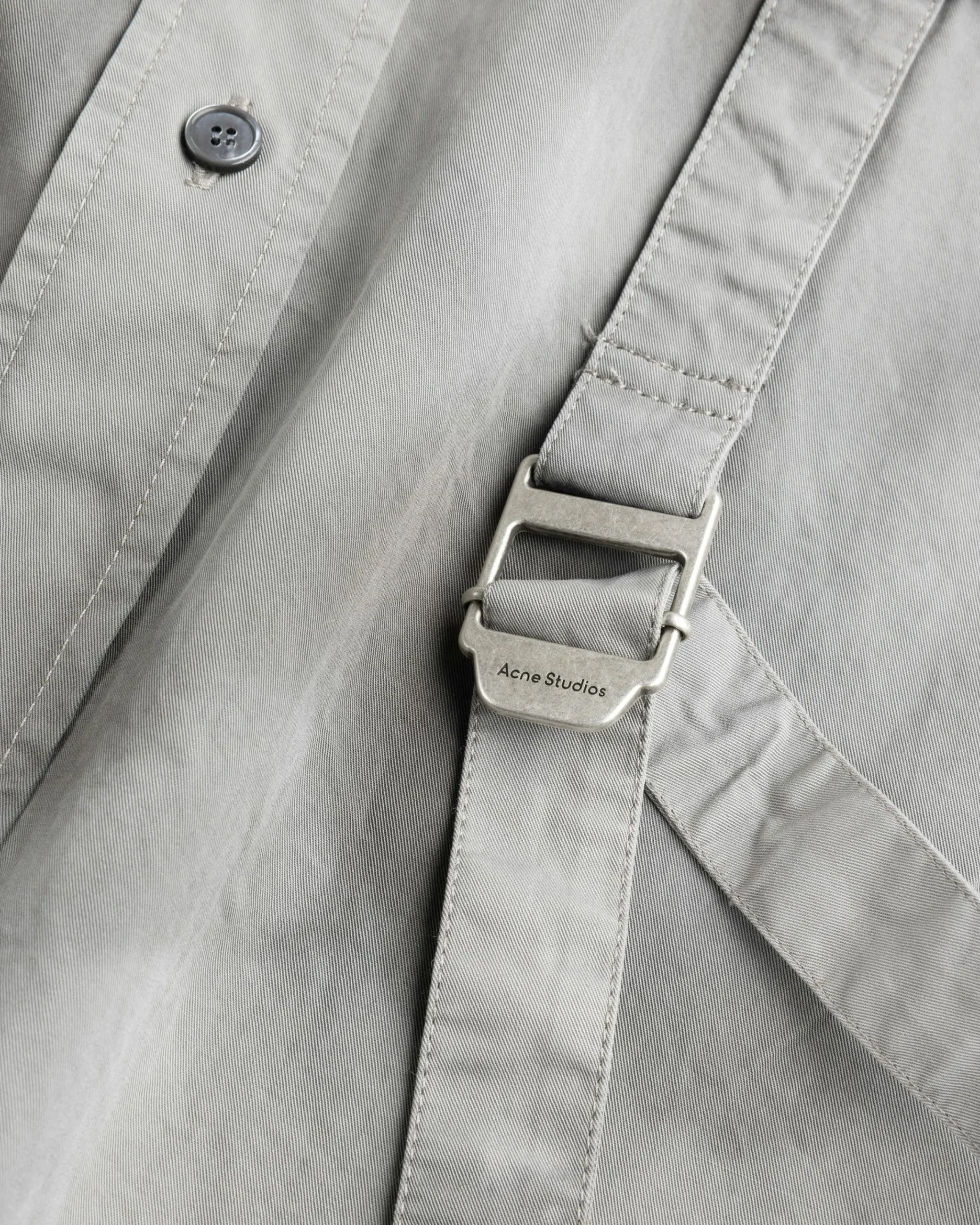 Acne Studios Button-Up Shirt Mid Grey- Shirts