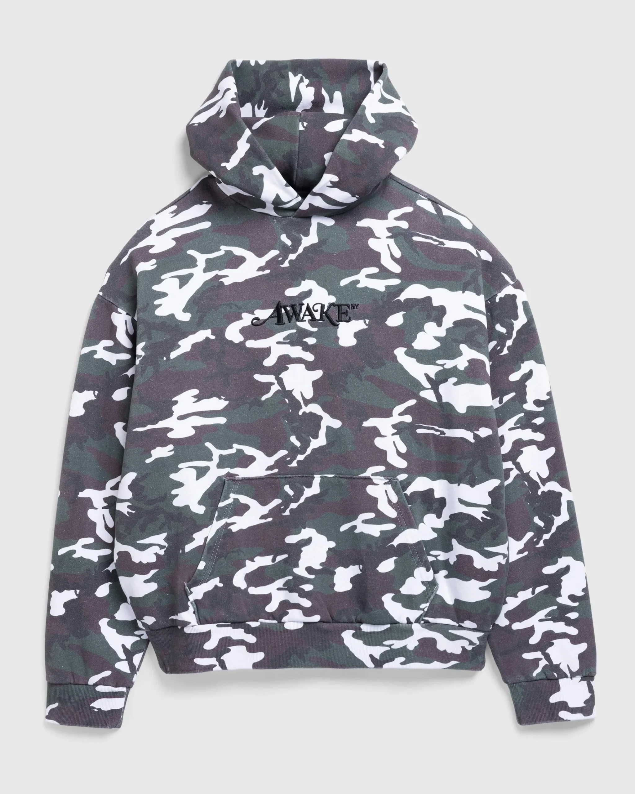 Awake NY Camo Hoodie Green- Sweats