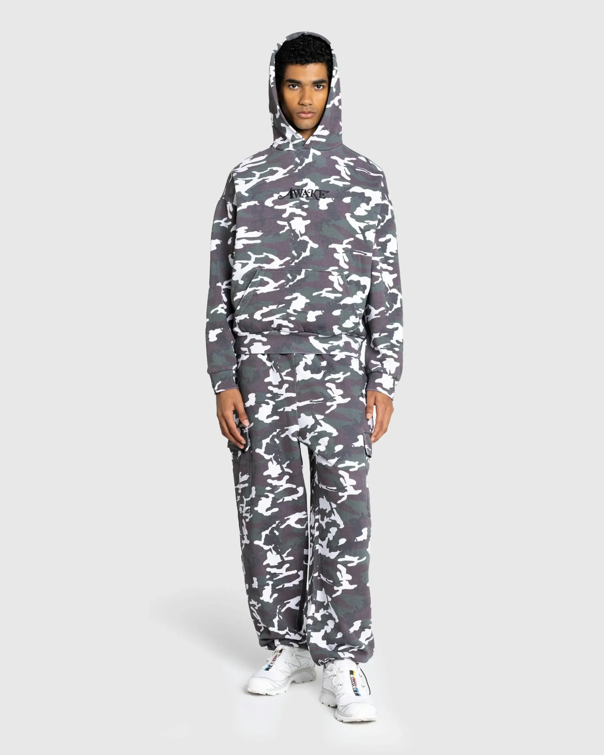 Awake NY Camo Hoodie Green- Sweats