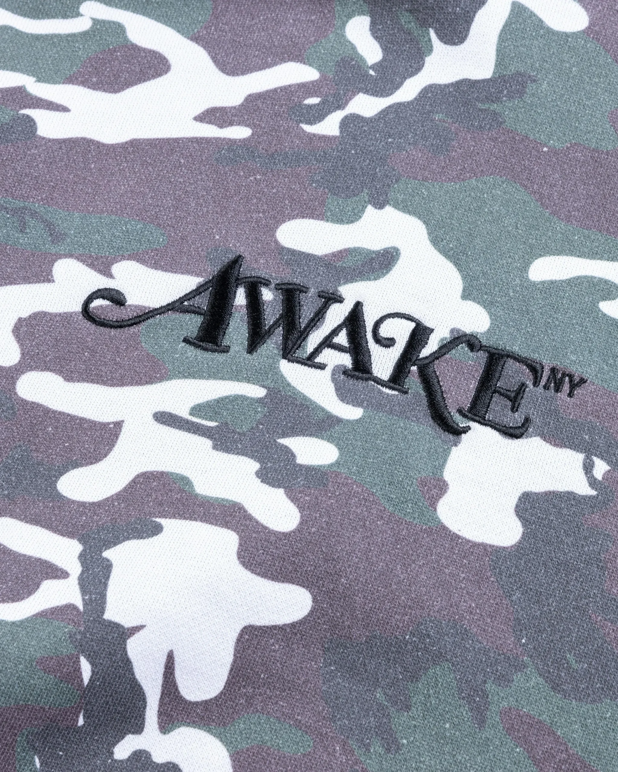 Awake NY Camo Hoodie Green- Sweats