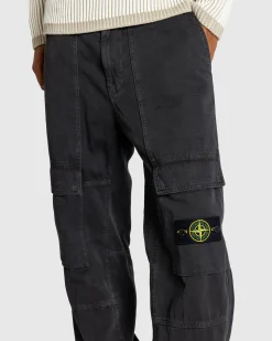 Stone Island Cargo Pants Lead Grey- Pants