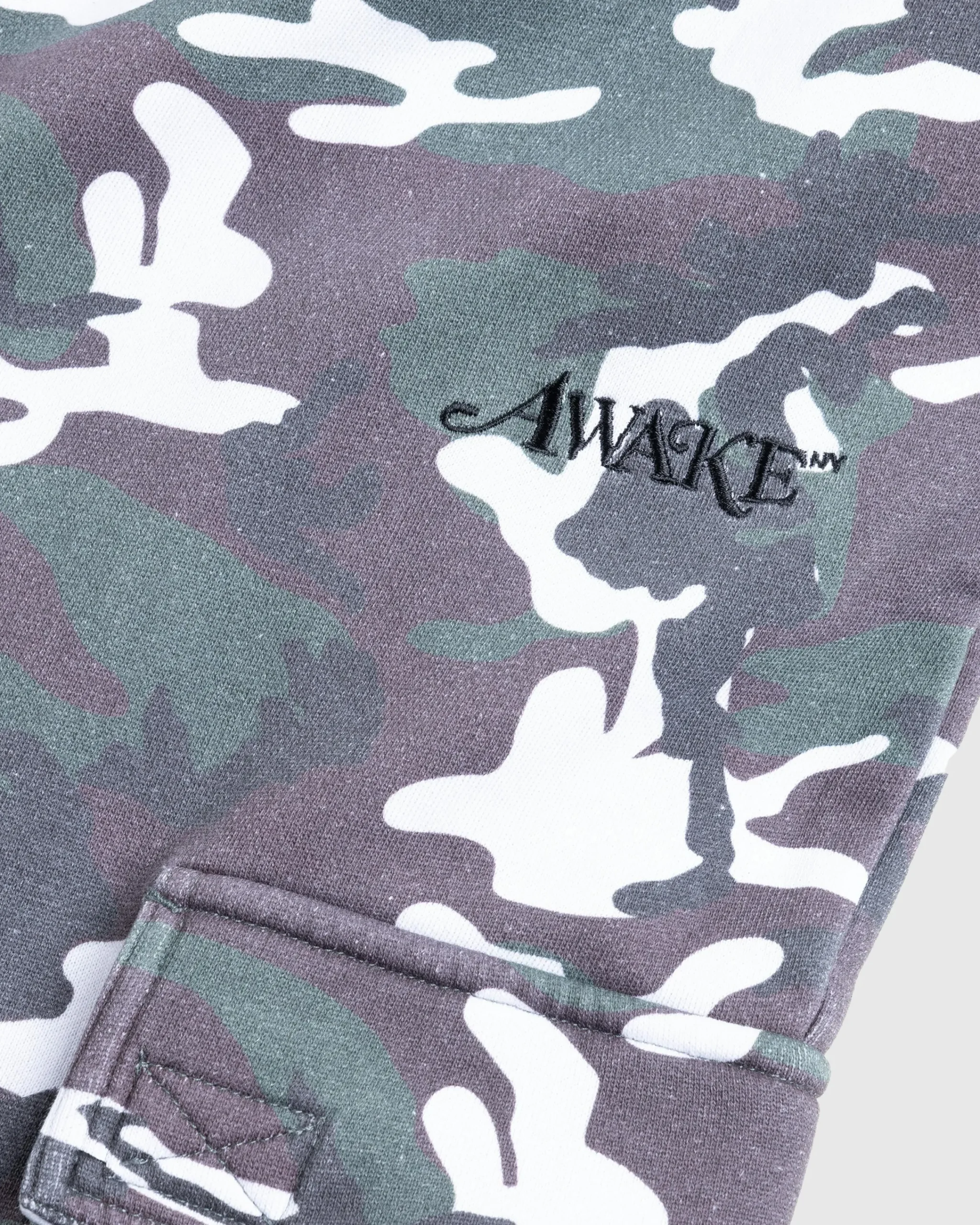Awake NY Cargo Sweatpant Green Camo- Pants