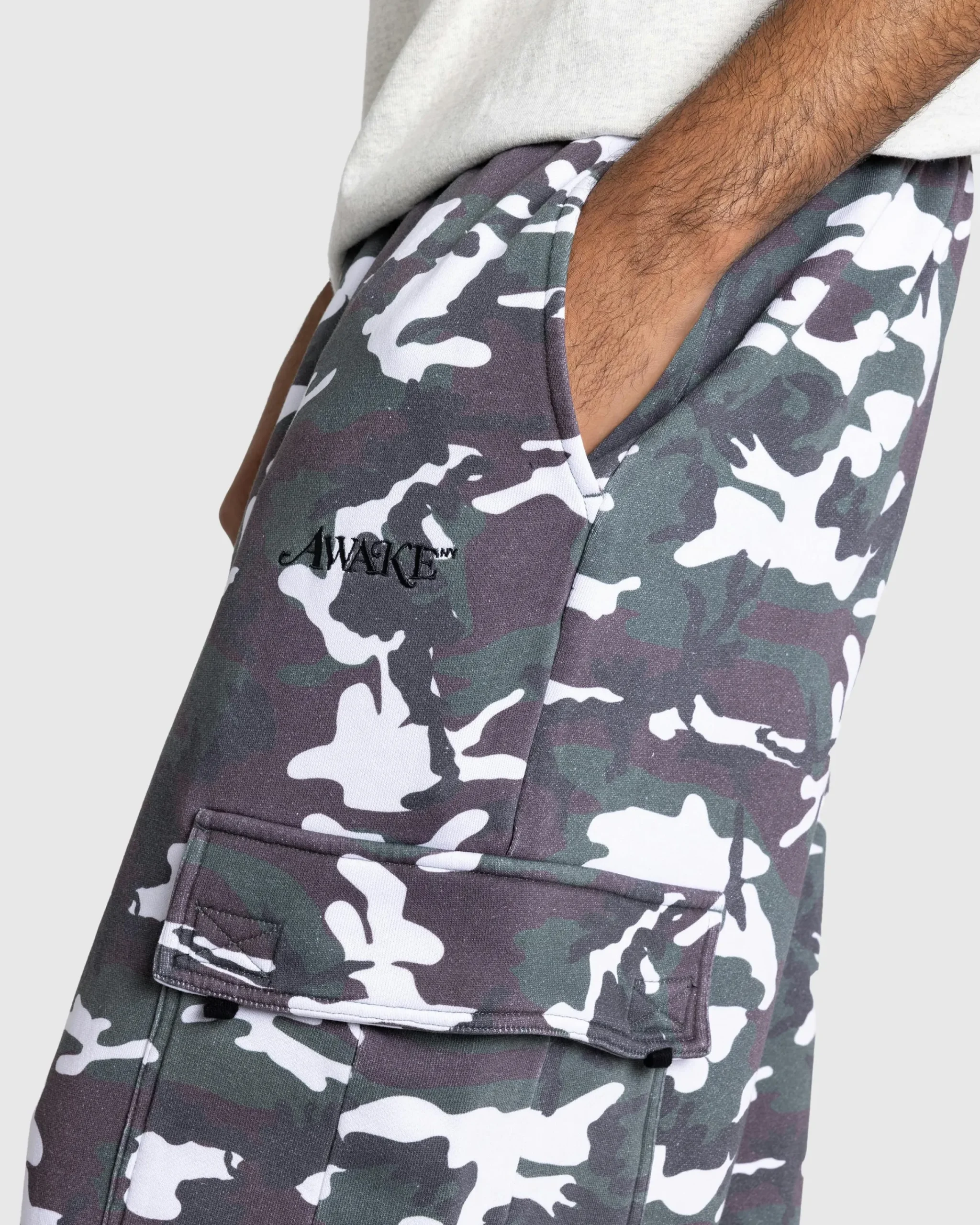 Awake NY Cargo Sweatpant Green Camo- Pants