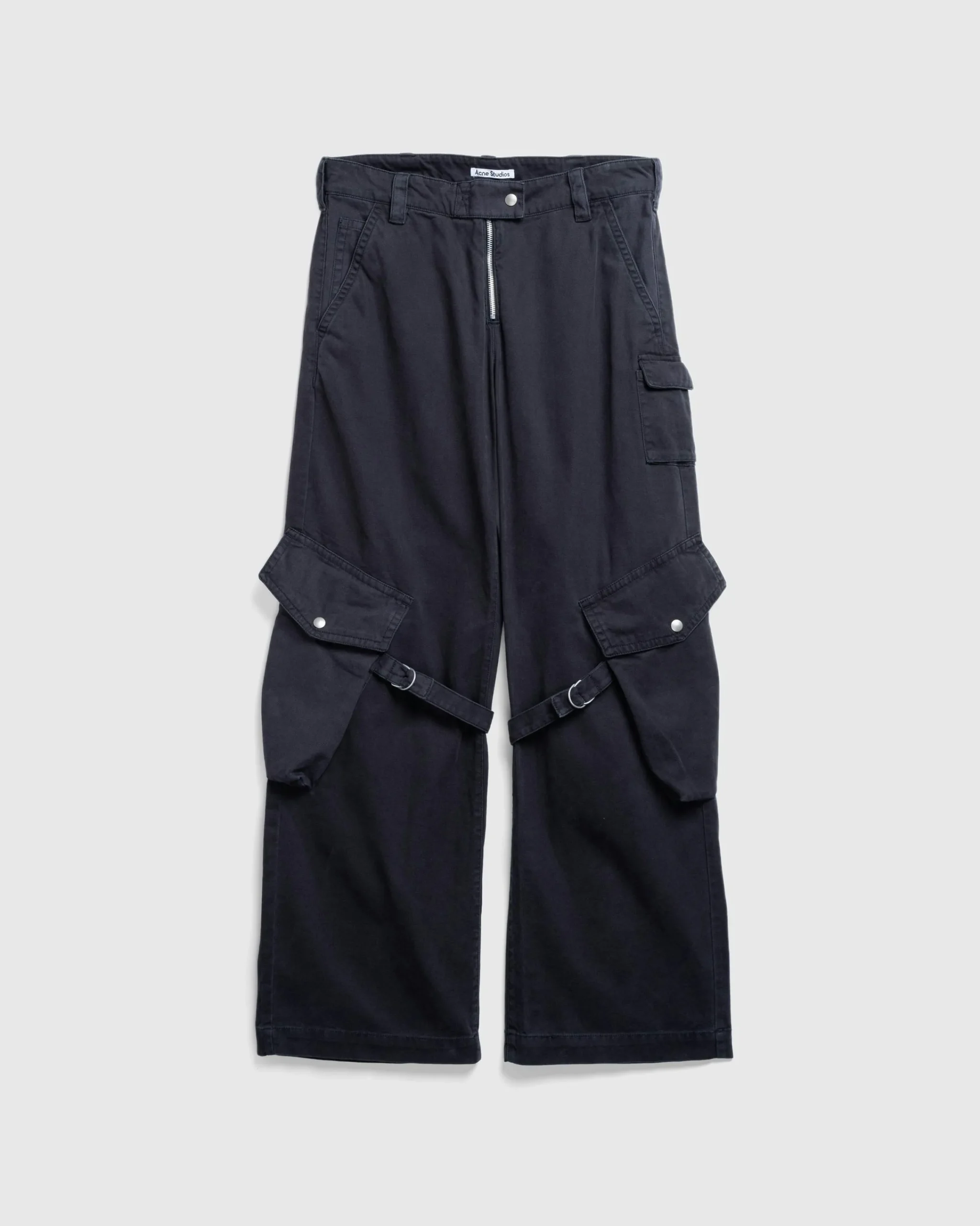 Acne Studios Cargo Trousers Charcoal Grey- Pants