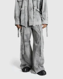 Acne Studios Cargo Trousers Mid Grey- Pants